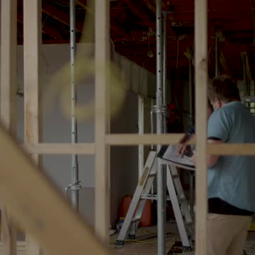 Illustrative site photo showing timber framing